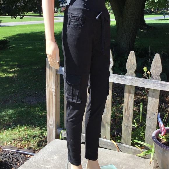 CARGO JOGGER WIDE WAISTBAND STRETCH DENIM - Picture 7 of 8